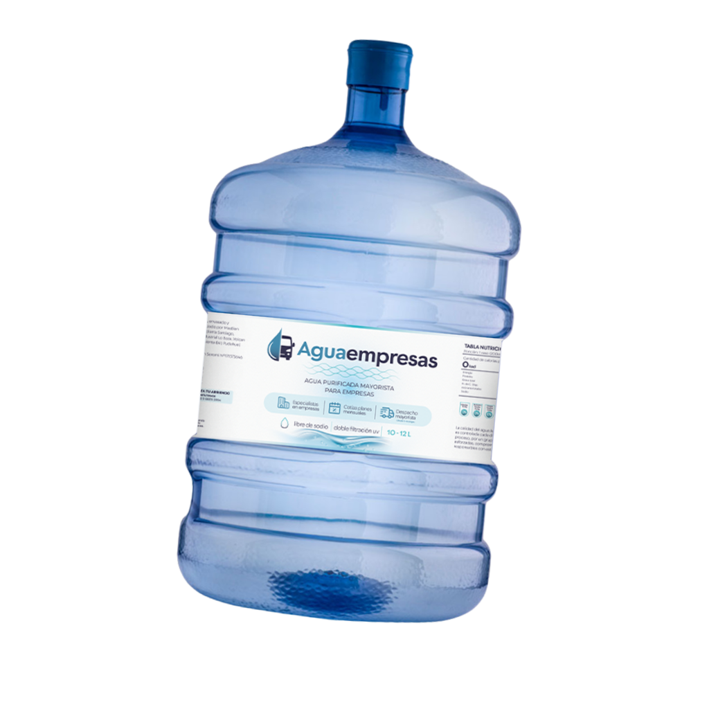 Recarga Agua Purificada 20L para Empresas RM
