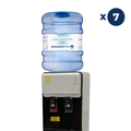 Pack Inicial Dispensador Bidon oculto + 7 Bidones 20 Litros