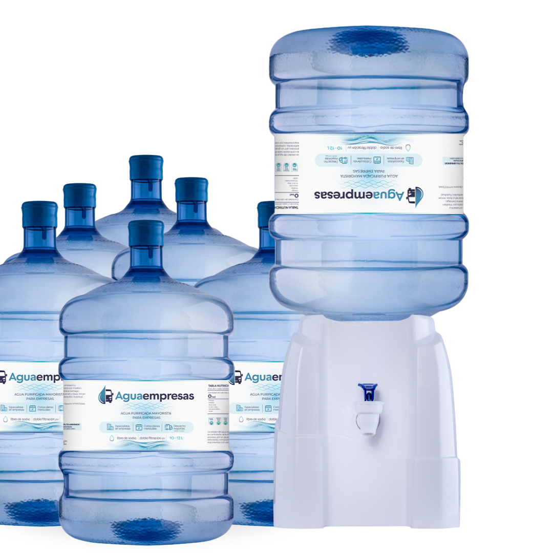 Pack Inicial Soporte basico + 7 Bidones 20 Litros